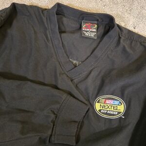Vintage‎ Nascar NEXTEL Cup Series Side Zip Pull Over Windbreaker Men's Sz Medium